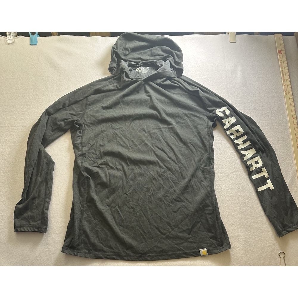 Carhartt Force Men's Long Sleeve Hooded Shirt, Size Medium